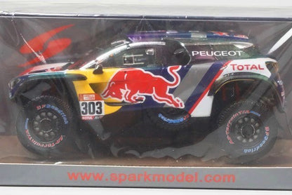 1:43 SPARK S5622 Peugeot 3008 DKR Maxi-Winner Dakar 2018 #303