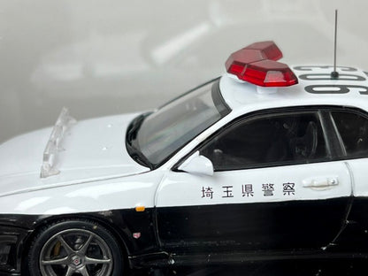 1:43 RAI'S H7430001 Nissan Skyline GT-R V SPEC (R34) 2000 Saitama Prefectural Police Highway Traffic Police Vehicle