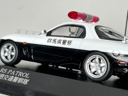 1:43 RAI'S H7439806 Mazda RX-7 Type RS 1998 Gunma Prefectural Police Highway Traffic Police Unit