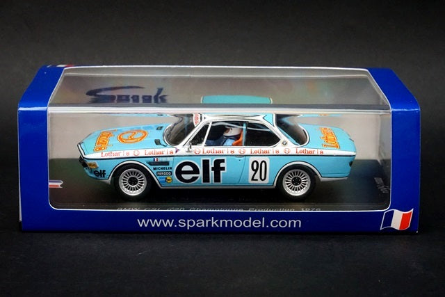 1:43 SPARK SF001 BMW CSL Champion Production 1976 #20 Jean-Pierre.Beltoise