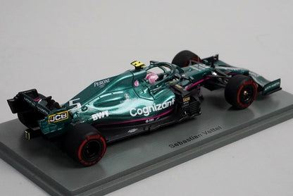 1:43 SPARK S7672 Aston Martin AMR21 Bahrain GP 2021 #5 S.Vettel