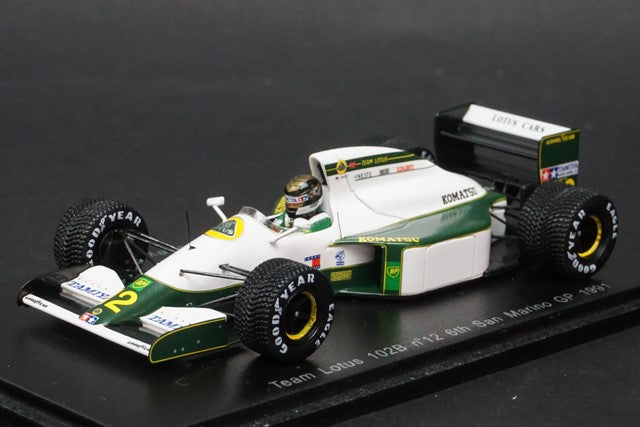 1:43 SPARK S1786 Team Lotus 102B San Marino GP 6th 1991 #12 J.Bailey