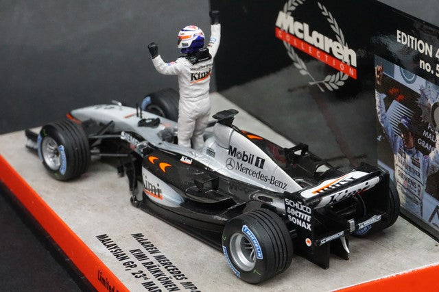 1:43 MINICHAMPS530034326 McLaren Mercedes MP4-17D Malaysia GP 2003/3/23 Winner #6 K.Raikkonen