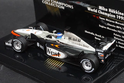 1:43 MINICHAMPS 436980008 McLaren Mercedes MP4/13 1998 World Champion #8 M.Hakkinen