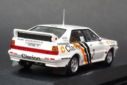 1:43 MINICHAMPS 430841902 Audi Quattro Swedish Rally 1984 #2 Eklund/Whitlock