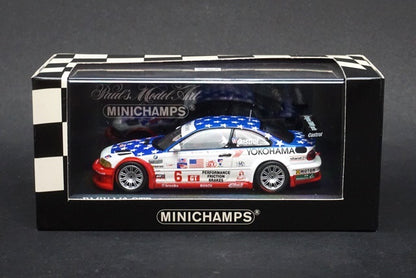 1:43 MINICHAMPS 400012106 BMW M3 GTR ALMS "Petit Le Mans" 2001 GT Class Winner #6