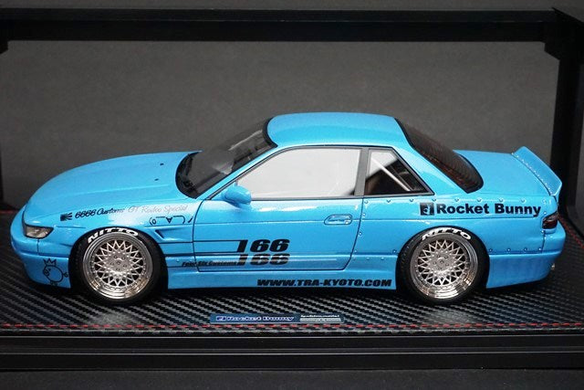 1:18 ignition model IG1129 Nissan Rocket Bunny S13 V1 Blue