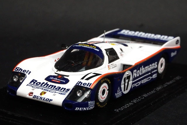 1:43 SPARK 43LM87 Porsche 962C Le Mans LM 1987 Winner #17 D.Bell-H.Stuck-A.Holbert