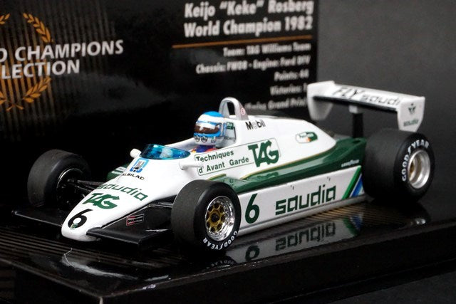 1:43 MINICHAMPS 436820106 Williams Ford FW08 World Champion K.Rosberg 1982 #6