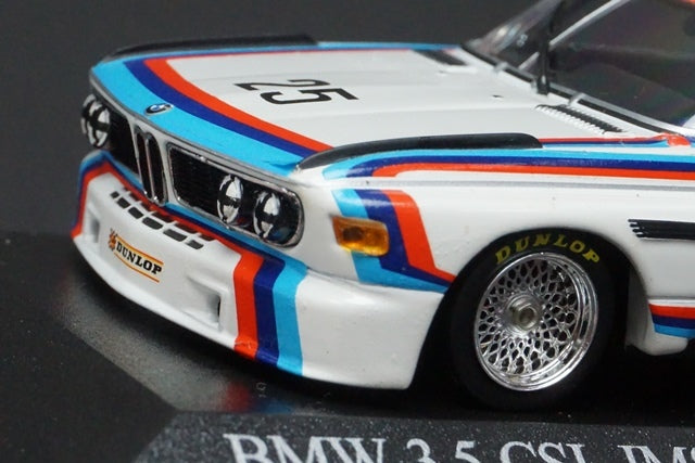 1:43 MINICHAMPS 430752925 BMW 3.5 CSL IMSA Sebring 12h Winner 1975 #25 Moffat/Stuck/Posey