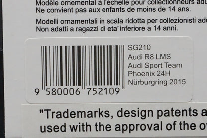 1:43 SPARK SG210 Audi R8 LMS Nurburgring 24h 2015 #4 Phoenix model car