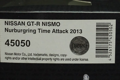 1:43 EBBRO 45050 Nissan GT-R NISMO Nurburgring Time Attack 2013