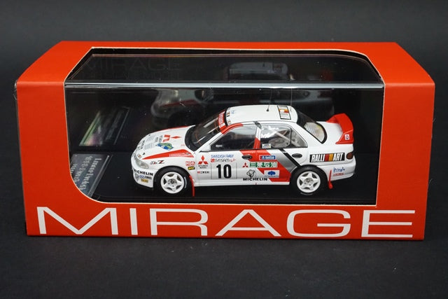 1:43 HPI 8547 MIRAGE Mitsubishi Lancer Evolution II Swedish 1995 #10 model car