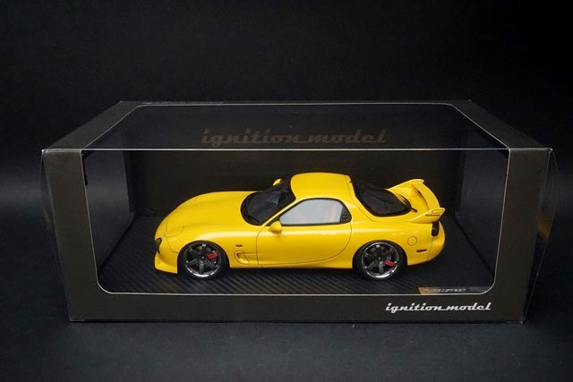 1:18 ignition model IG0294 Mazda RX-7 Speed Aspec Yellow model cars