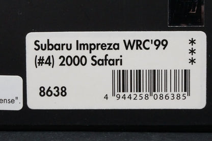 1:43 HPI 8638 Subaru Impreza WRC 1999 Safari 2000 #4 model car