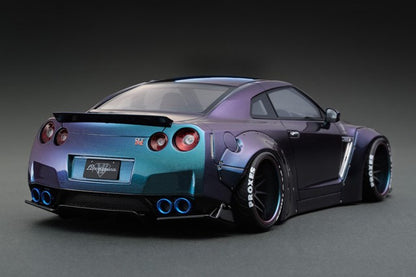 1:18 ignition model IG1033 LB-WORKS GT-R (R35) Metallic Purple / Green WEB Limited