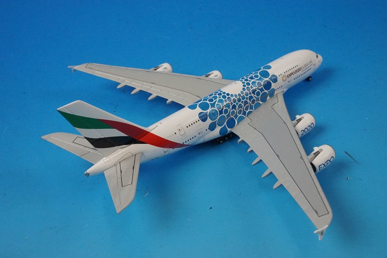 1:400 A380-800 Emirates Blue Expo 2020 A6-EOC GJUAE1833 Gemini