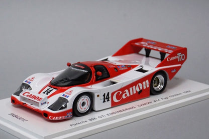 1:43 KID BOX x SPARK SKB43012 Porsche 956 GTi ENGINEERING Canon #14 Fuji 1984