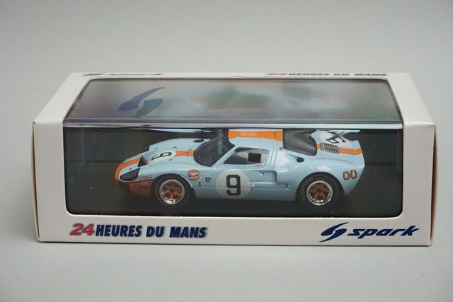 1:43 SPARK 43LM68 Ford GT40 Le Mans 24h 1968 #9 GULF model car