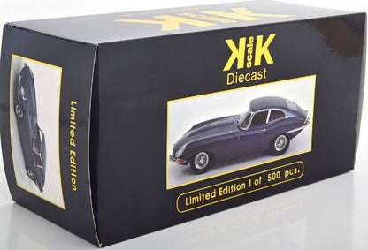 KKDC180432 KK Scale 1:18 Jaguar E-type Coupe Series 1 LHD 1961 Gray Metallic/Dark Red Interior