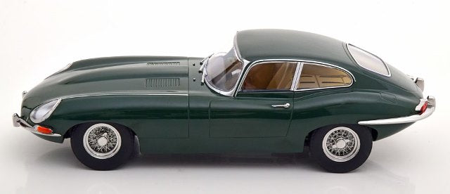 KKDC180433 KK Scale 1:18 Jaguar E-type Coupe Series 1 RHD 1961 British Racing Green/Cream Interior