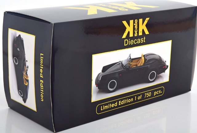 KKDC180452 KK Scale 1:18 Porsche 911 Speedster 1989 Black