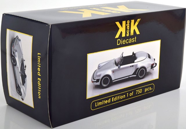 KKDC180453 KK Scale 1:18 Porsche 911 Speedster 1989 Silver