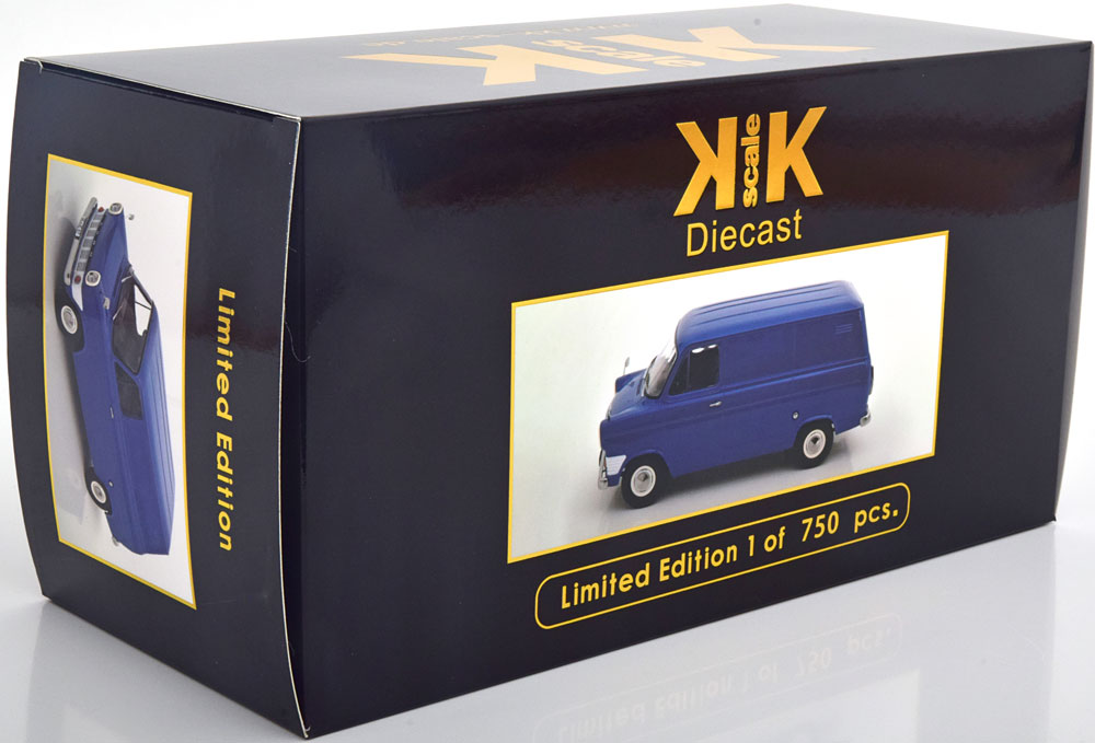 KKDC180491 KK Scale 1:18 Ford Transit Bus 1965 Blue