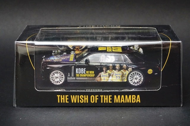 TM Time Micro 1:64 Rolls Royce Phantom 8 For KOBE 2020 NBA LAKE Kobe Bean Bryant Black