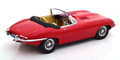 KKDC180482 KK Scale 1:18 Jaguar E-Type Convertible open Series 1 RHD 1961 Red/Creme interieur