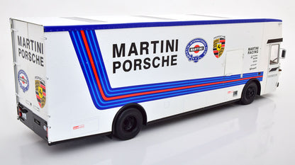 CMR154 CMR 1:18 Mercedes O317 Porsche Renntransporter 1968 MARTINI Racing