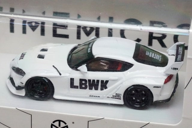 TM Time Micro 1:64 LB Toyota Supra A90 White model car