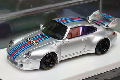 FM64005PG-F Fuelme Models 1:64 Porsche GW Gunther Werks 400R Martini model car