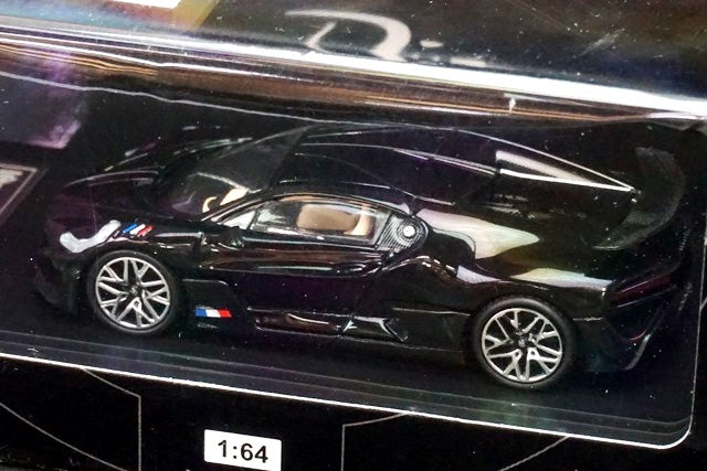 TM Time Microx Bburago 1:64 Bugatti DIVO Diamond Black model car