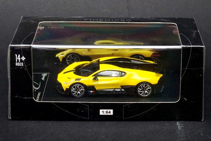 TM Time Micro x Bburago 1:64 Bugatti DIVO Yellow model car