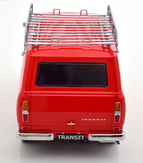 KKDC180465 KK scale 1:18 Ford Transit Bus 1965-1970 with Roof Rack Red