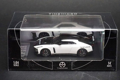 TM Time Micro 1:64 Nissan GTR R50 Test Car White/Black with Figure model car