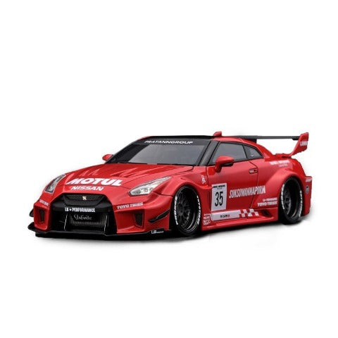 MC-IG2550 ignition model LBWK 1:43 LB-Silhouette WORKS GT 35GT-RR Red MOTUL