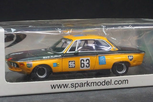 1:43 SPARK SG018 BMW CSL #63 Winner 300km Nurburgring 1970