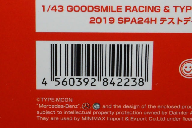 1:43 Good Smile TYPE-MOON RACING 2019 SPA 24h #00 Testday ver.842238