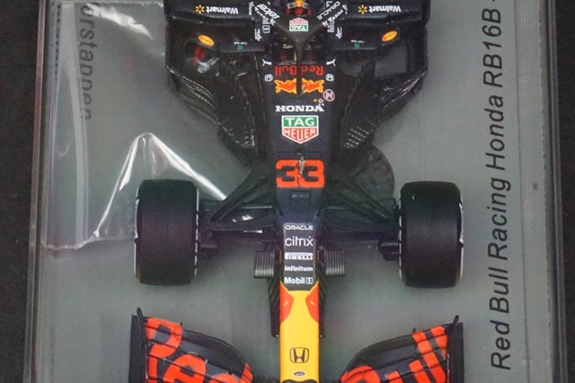 1:43 SPARK S7676 Red Bull Racing Honda RB16B #33 Winner Monaco GP 2021 M.Verstappen model car