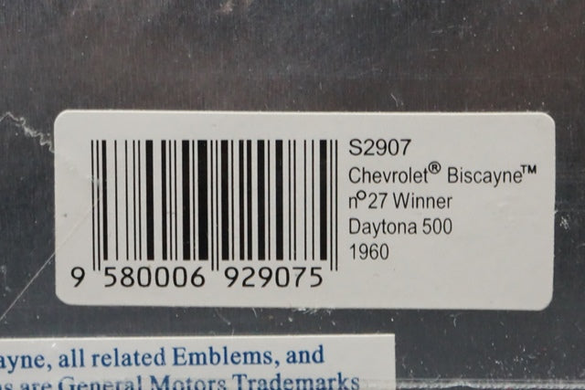 1:43 SPARK S2907 Chevrolet Biscayne Daytona 500 Winner 1960 #27 model cars