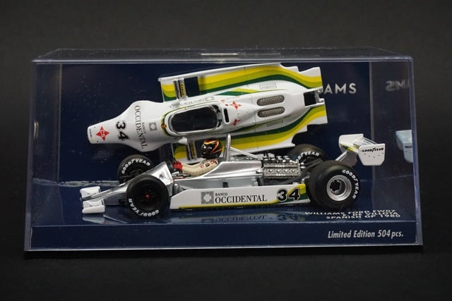 1:43 MINICHAMPS 400800034 Williams Ford FW07 Spanish GP 1980 #34 E.de Villota model car model car