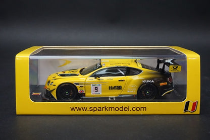 1:43 SPARK  SB155 Bentley Continental GT3 #9 24H SPA 2017 Bentley Team ABT