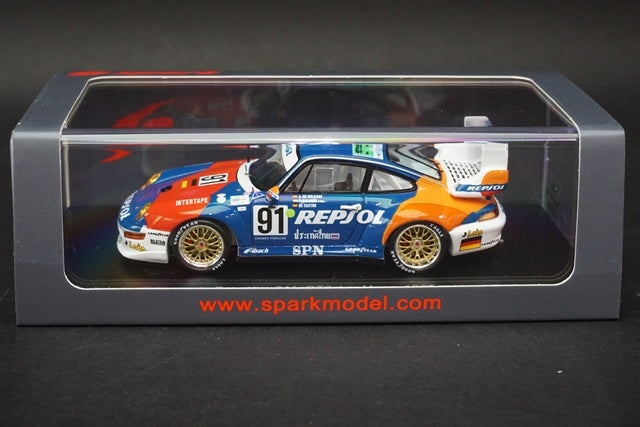 1:43 SPARK S5512 Porsche 911 GT2 LM 1995 #91 model car