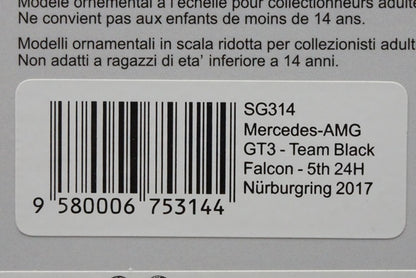 1:43 SPARK SG314 Mercedes AMG GT3 Team Black Falcon Nurburgring 24h 2017 #1