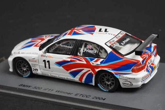 1:43 SPARK S0422 BMW 320 ETCC Champion 2004 #11 A.Priaulx model car