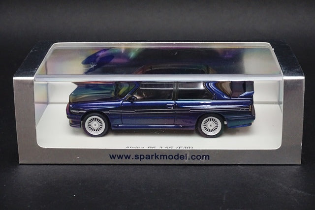 1:43 SPARK S2805 Alpina B6 3.5S E30 Blue model car