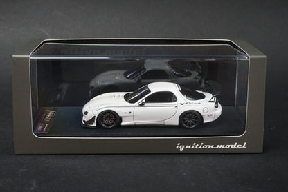 1:43 ignition model IG2185 FEED RX-7 FD3S White model car