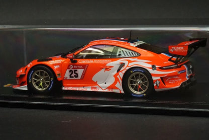 1:43 SPARK SG694 Porsche 911 GT3R Huber Motorsport Pro-AM Class Winner Nurburgring 24h 2020 #25